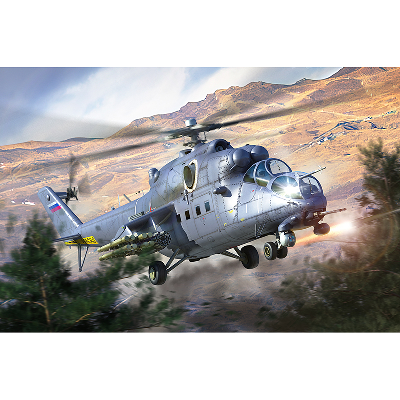 1/48 러시아군 Mi-35M 하인드 E 무장헬기 - 1/48 Mi-35M Hind-E