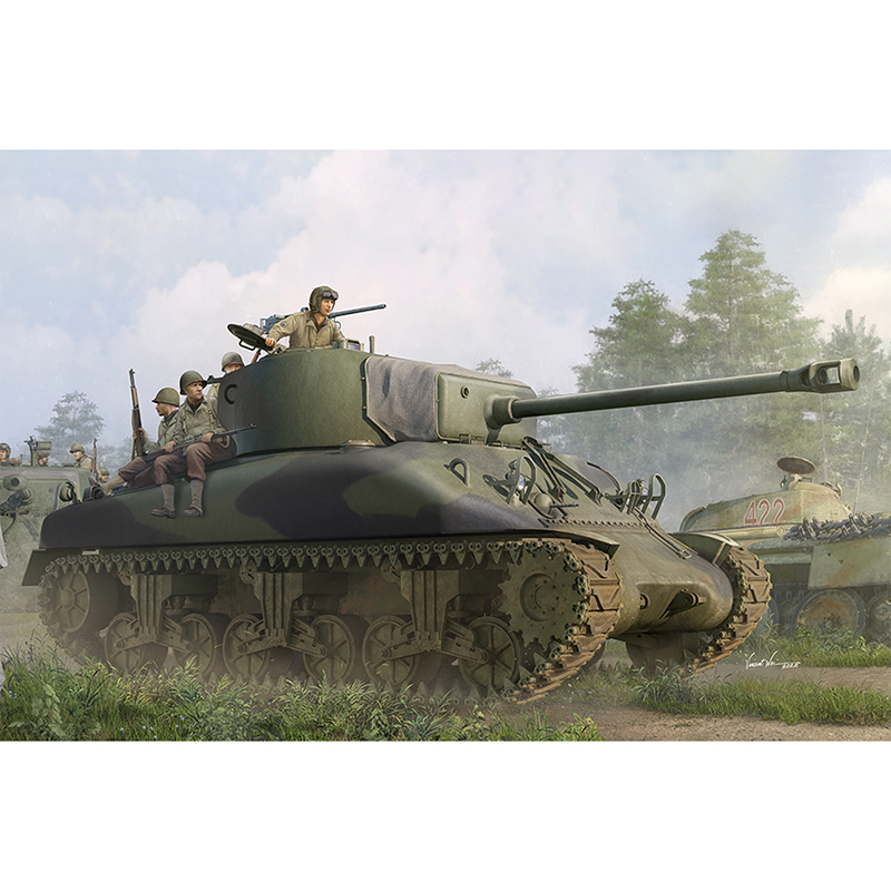 1/16 미군 M4A1(76)W 중형전차 - 1/16 M4A1(76)W Medium Tank
