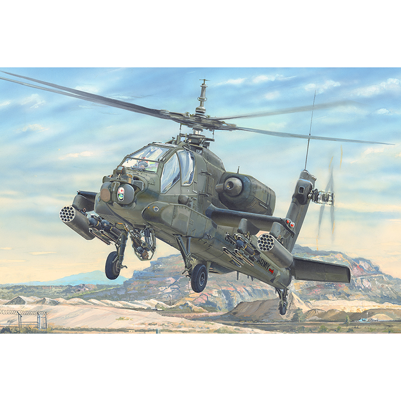 1/35 미군 AH-64A 아파치 초기형 공격헬기 - 1/35 AH-64A Apache Early