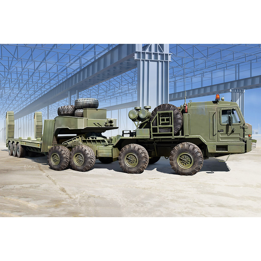 1/35 러시아군 BAZ-6403 중장비 트랙터 & ChMZAP-9990-071 세미트레일러 - 1/35 BAZ-6403 with ChMZAP-9990-071 trailer