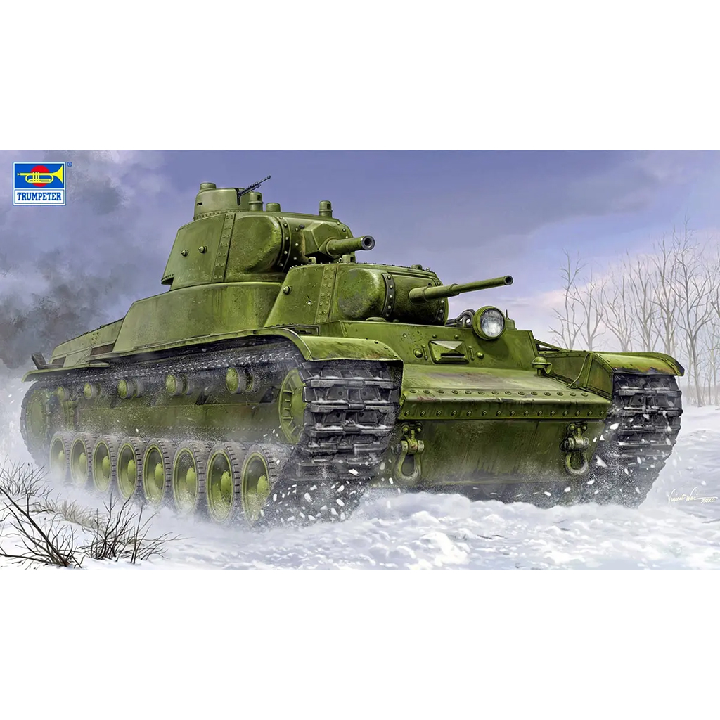 1/35 소련군 T-100 다포탑 중전차 - 1/35 Soviet T-100 Heavy Tank