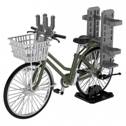 [리틀 아머리] LM007 통학 자전거 (지정방위교용/자동화기운반형) 올리브드랍