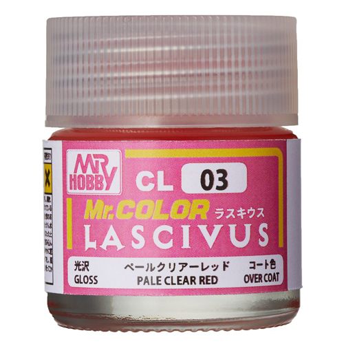 CL03 LASCIVUS 페일 클리어 레드 10ml (유광)