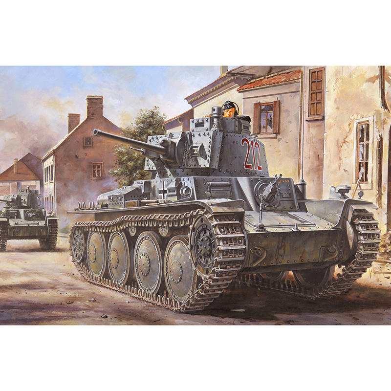 1/35 독일군 Pz.Kpfw.38(t) Ausf.B 경전차 - 1/35 German Panzer Kpfw.38(t) Ausf.B