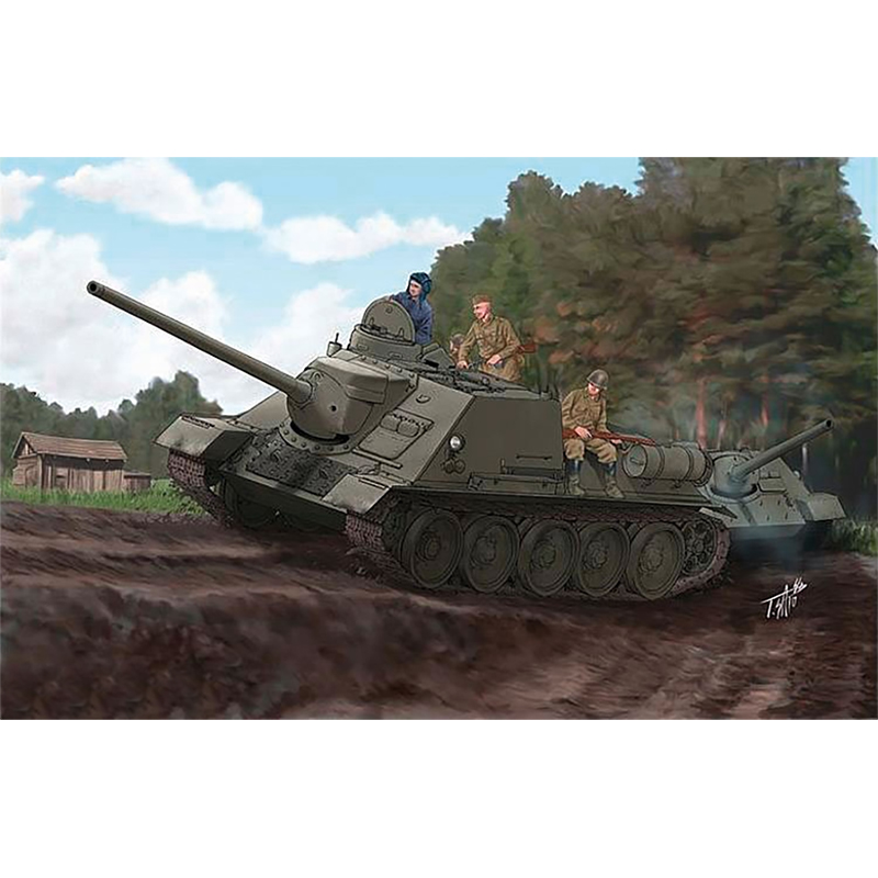 1/16 소련군 SU-100 구축전차 - 1/16 Soviet Su-100 Tank Destroyer