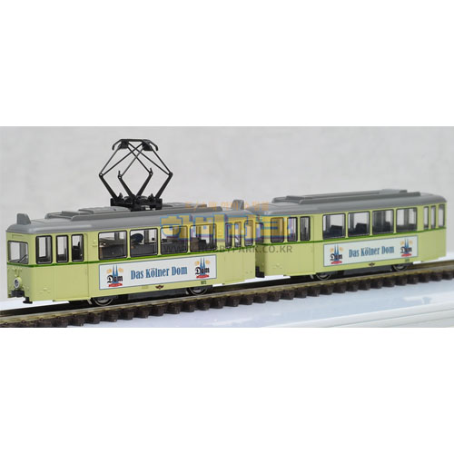Tram Car 2량 세트 (크림/Dom광고포함)