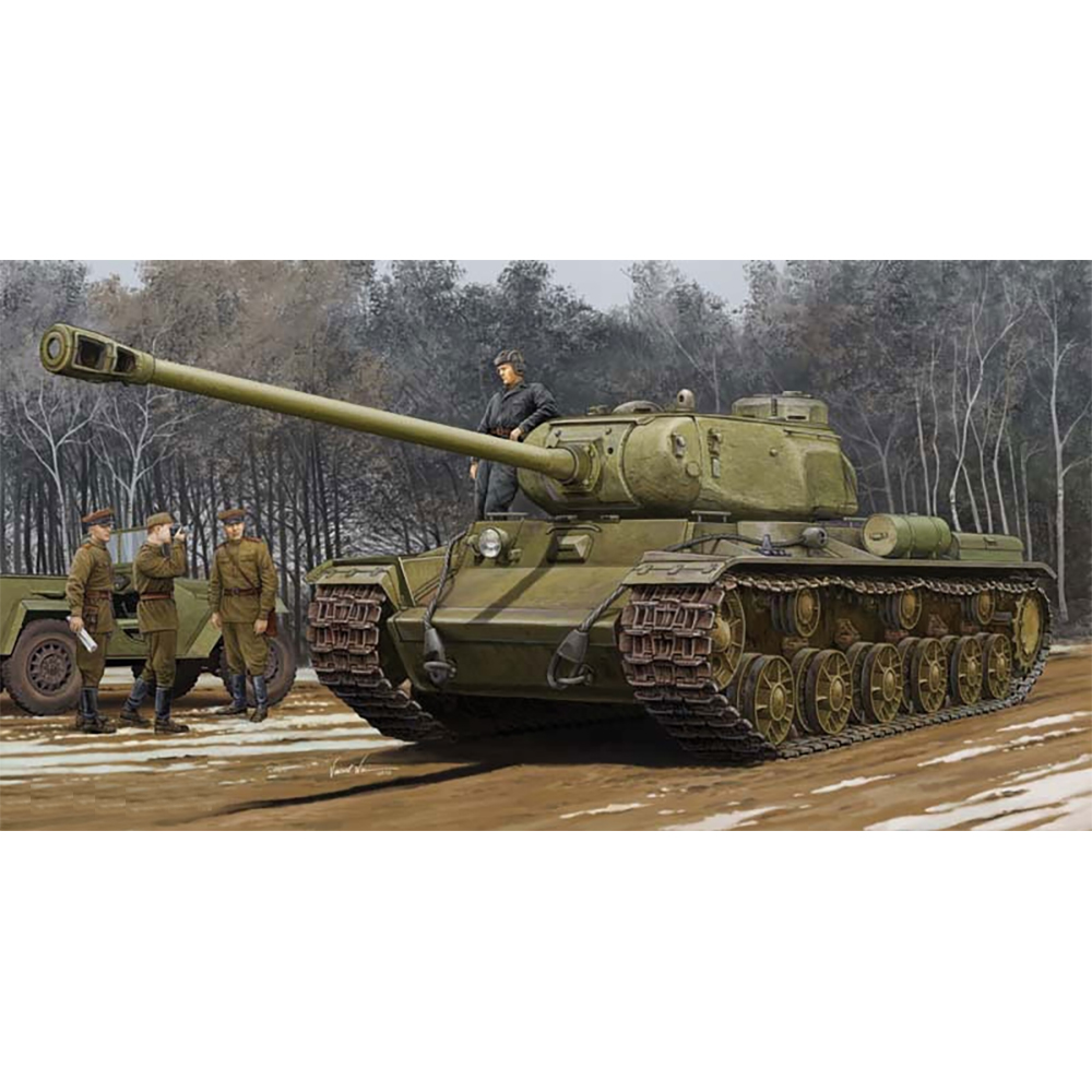 1/35 소련군 KV-122 중전차 - 1/35 Soviet KV-122 Heavy Tank