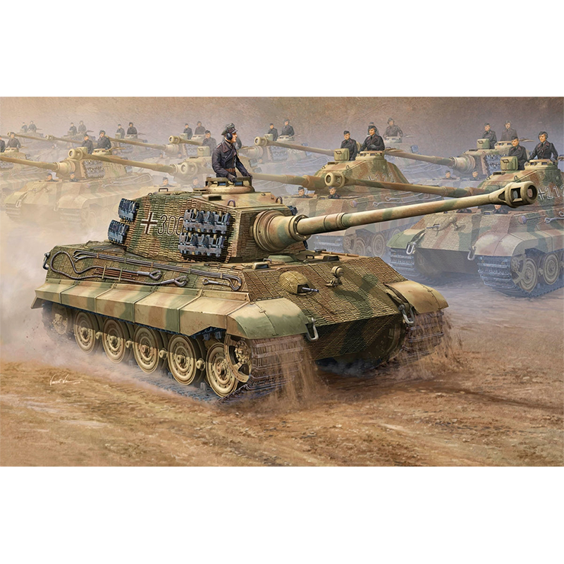1/16 독일군 티거 II 중전차 2in1 (헨셸 포탑 / 포르쉐 포탑) - 1/16 German King Tiger 2 in 1 (Henschel Turret & Porsche Turret)