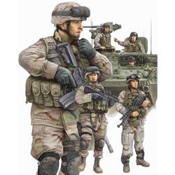 1/35 Modern U.S.Army Armor Crewman & Infantry