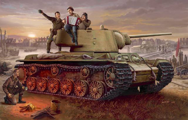 1/35 KV-1 model 1942 주조포탑