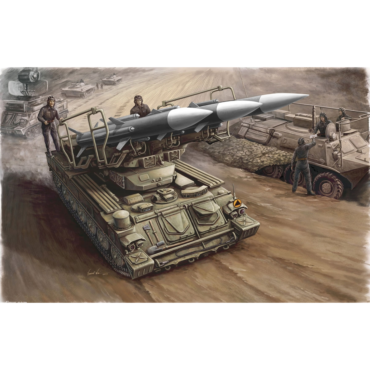 1/35 러시아 SA-6 게인풀 지대공 미사일 시스템 - 1/35 Russian SAM-6