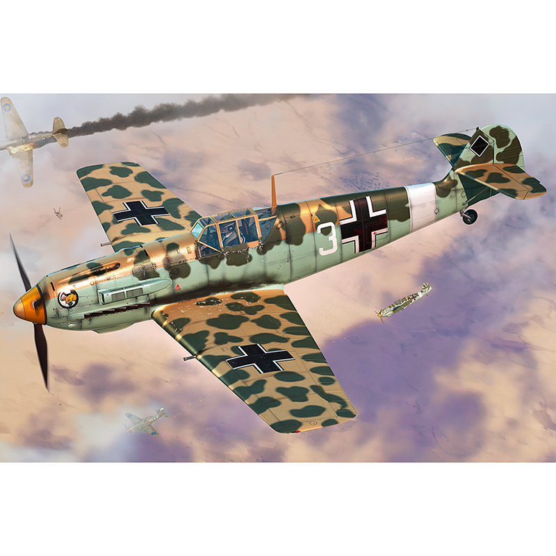 1/48 독일 공군 Bf109E-4/TROP 전투기 - 1/48 Messerschmitt Bf109E-4/TROP
