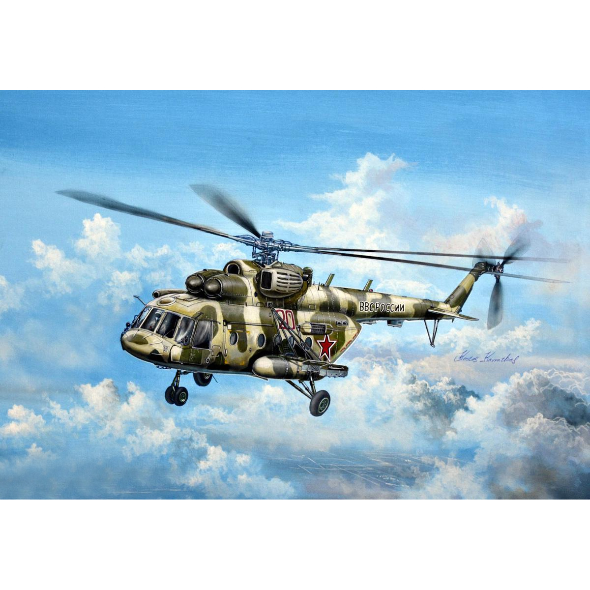 1/48 러시아 공군 Mi-8MTV5 하마 수송헬기 - 1/48 Russian Mi-8MTV5 Hip