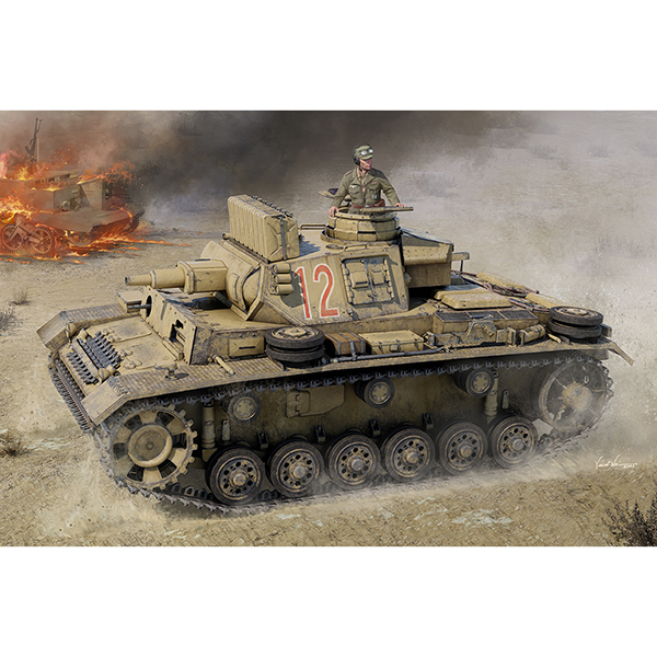 1/16 독일군 3호 전차 N형 튀니지 - 1/16 Pz.Kpfw.III Ausf.N Tunisia